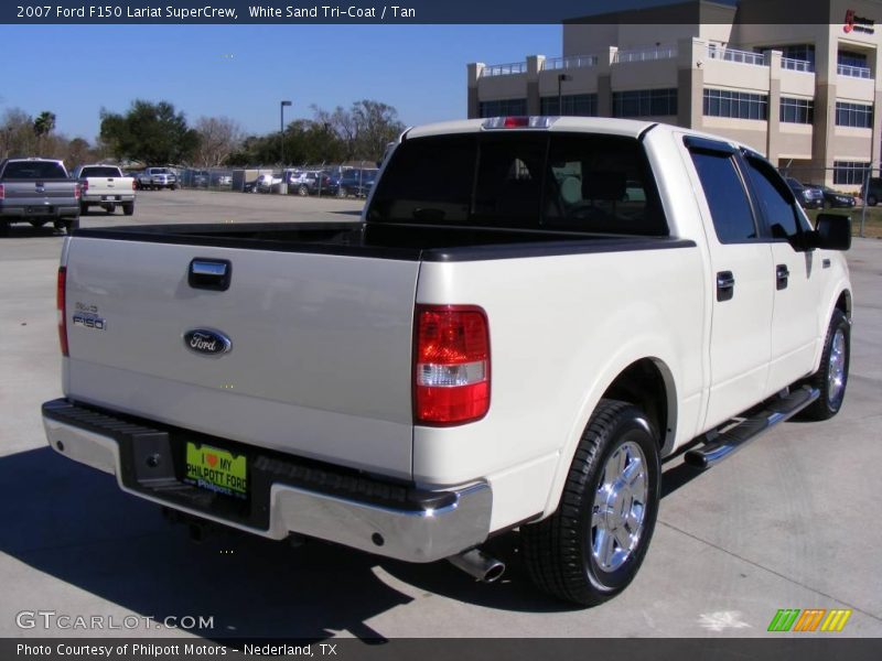 White Sand Tri-Coat / Tan 2007 Ford F150 Lariat SuperCrew