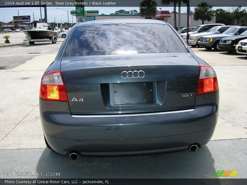 Steel Grey Metallic / Black Leather 2004 Audi A4 1.8T Sedan