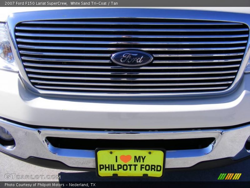 White Sand Tri-Coat / Tan 2007 Ford F150 Lariat SuperCrew