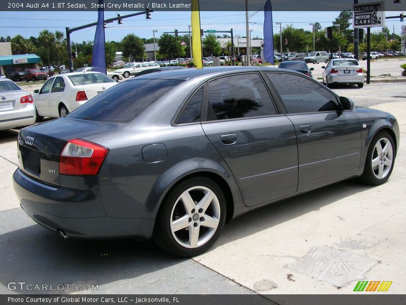 Steel Grey Metallic / Black Leather 2004 Audi A4 1.8T Sedan