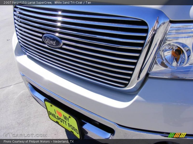 White Sand Tri-Coat / Tan 2007 Ford F150 Lariat SuperCrew