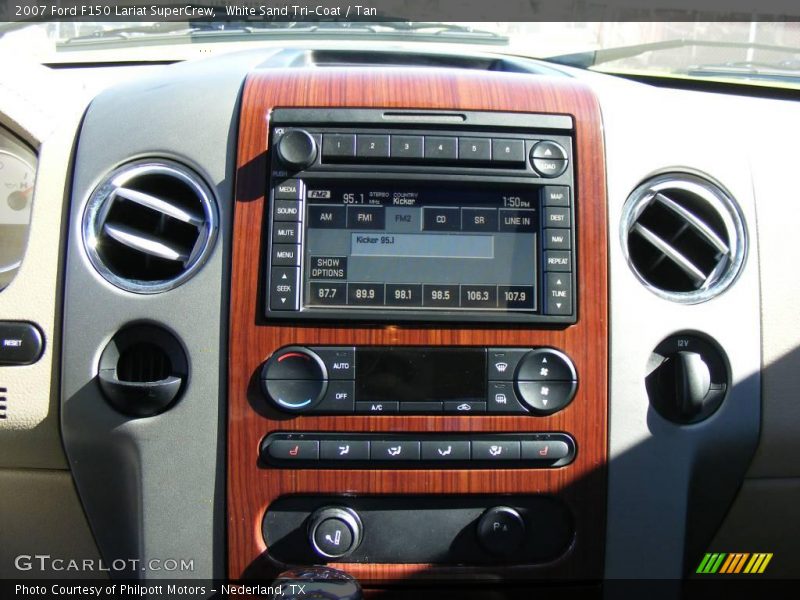 White Sand Tri-Coat / Tan 2007 Ford F150 Lariat SuperCrew
