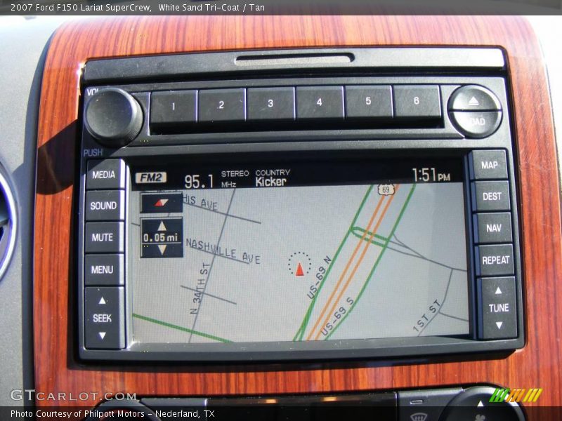 White Sand Tri-Coat / Tan 2007 Ford F150 Lariat SuperCrew
