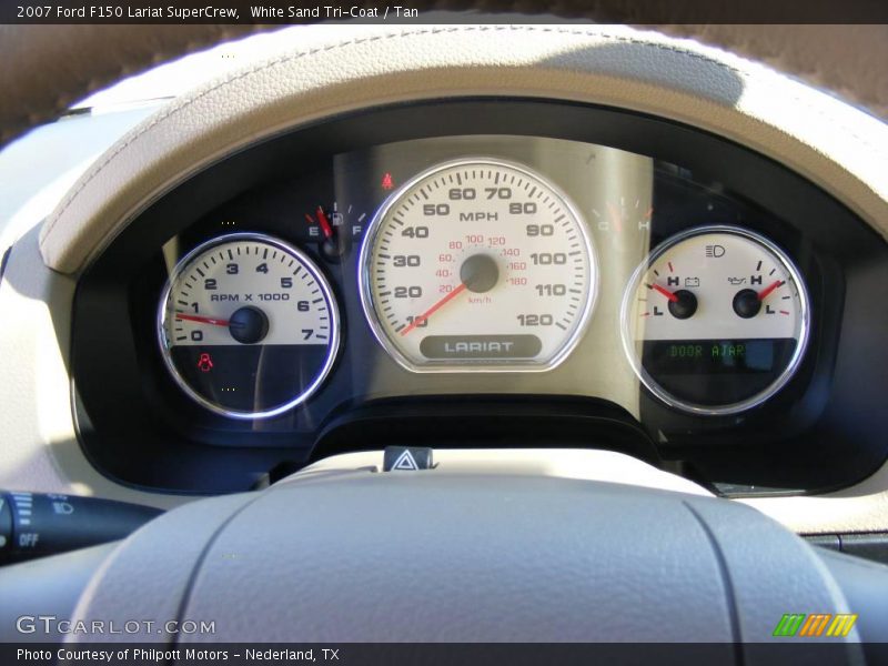 White Sand Tri-Coat / Tan 2007 Ford F150 Lariat SuperCrew