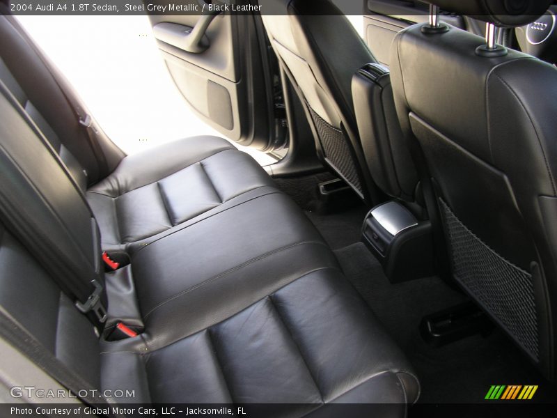 Steel Grey Metallic / Black Leather 2004 Audi A4 1.8T Sedan