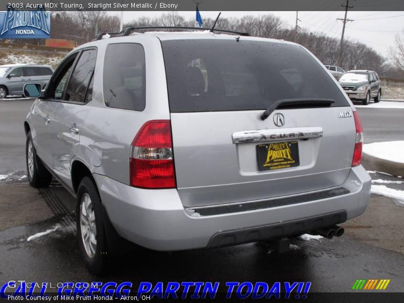 Starlight Silver Metallic / Ebony 2003 Acura MDX Touring