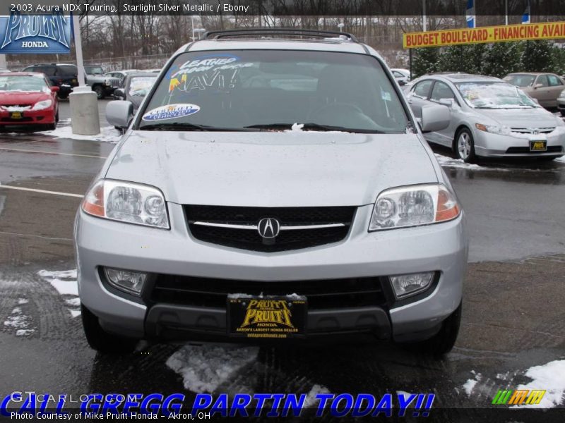 Starlight Silver Metallic / Ebony 2003 Acura MDX Touring