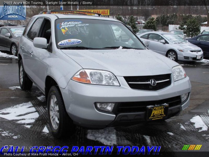 Starlight Silver Metallic / Ebony 2003 Acura MDX Touring