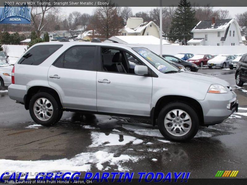 Starlight Silver Metallic / Ebony 2003 Acura MDX Touring