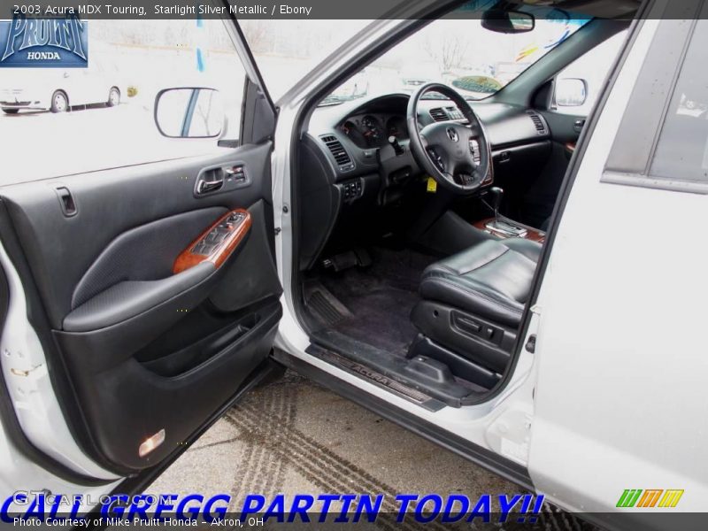 Starlight Silver Metallic / Ebony 2003 Acura MDX Touring