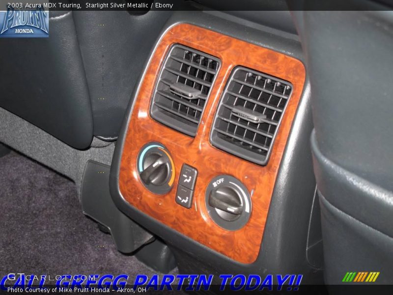 Starlight Silver Metallic / Ebony 2003 Acura MDX Touring