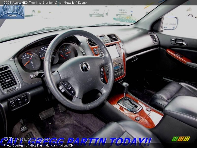Starlight Silver Metallic / Ebony 2003 Acura MDX Touring