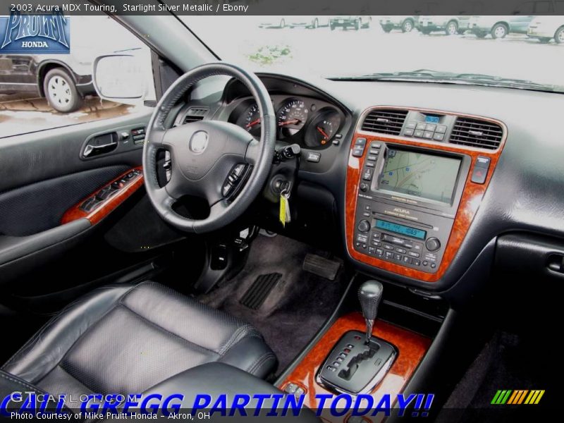 Starlight Silver Metallic / Ebony 2003 Acura MDX Touring