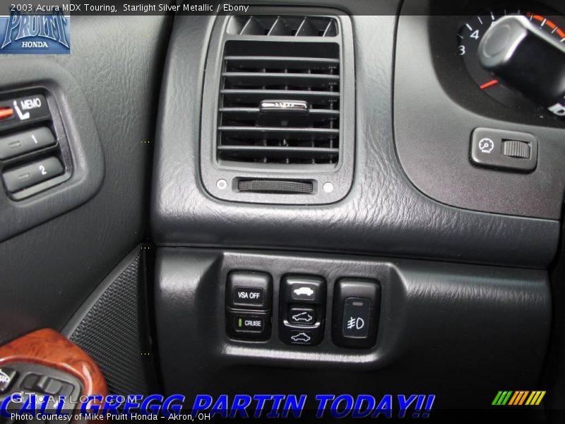 Starlight Silver Metallic / Ebony 2003 Acura MDX Touring