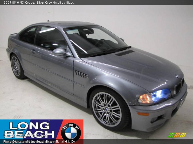 Silver Grey Metallic / Black 2005 BMW M3 Coupe