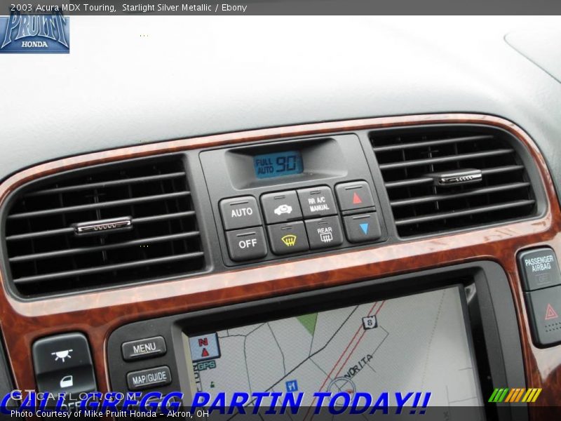 Starlight Silver Metallic / Ebony 2003 Acura MDX Touring