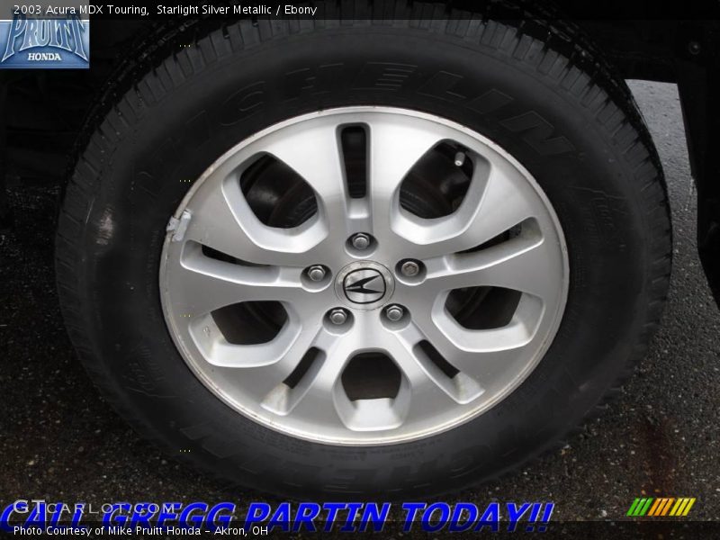 Starlight Silver Metallic / Ebony 2003 Acura MDX Touring