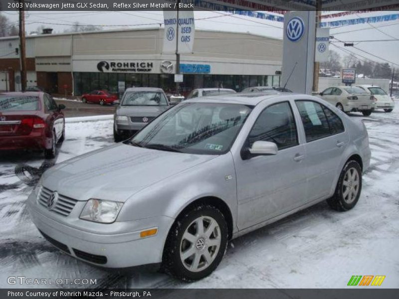 Reflex Silver Metallic / Black 2003 Volkswagen Jetta GLX Sedan