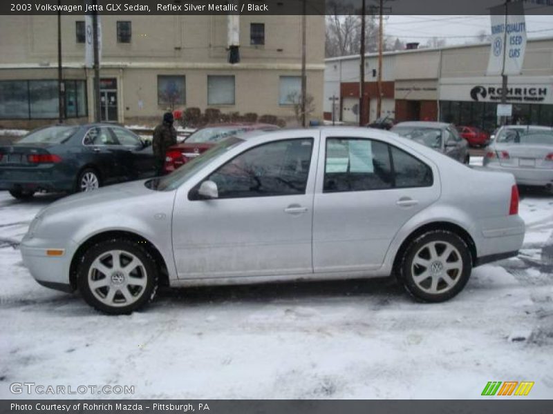 Reflex Silver Metallic / Black 2003 Volkswagen Jetta GLX Sedan