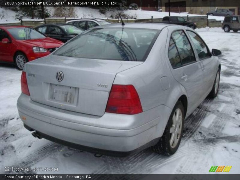 Reflex Silver Metallic / Black 2003 Volkswagen Jetta GLX Sedan