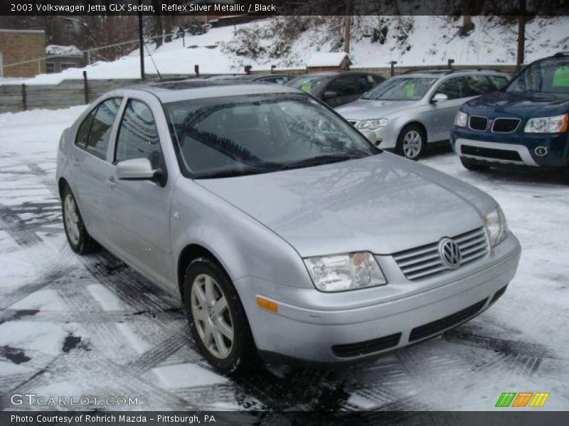 Reflex Silver Metallic / Black 2003 Volkswagen Jetta GLX Sedan