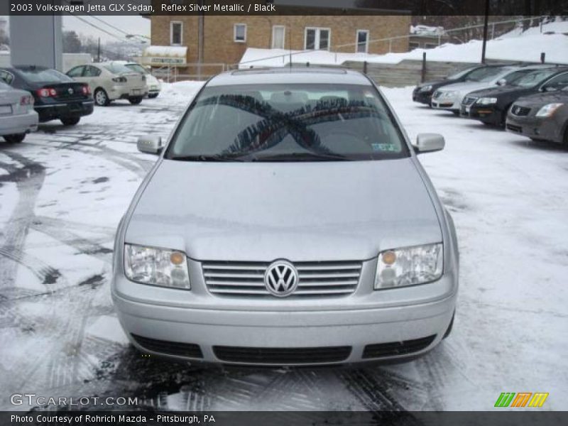 Reflex Silver Metallic / Black 2003 Volkswagen Jetta GLX Sedan