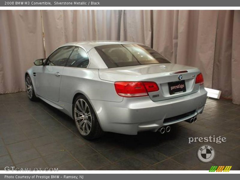 Silverstone Metallic / Black 2008 BMW M3 Convertible