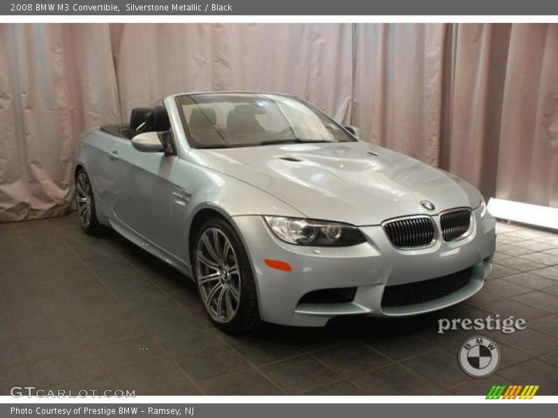 Silverstone Metallic / Black 2008 BMW M3 Convertible