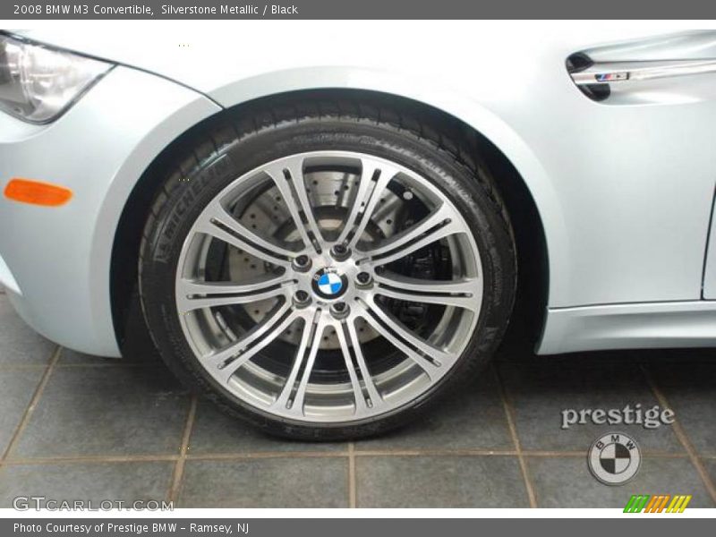 Silverstone Metallic / Black 2008 BMW M3 Convertible