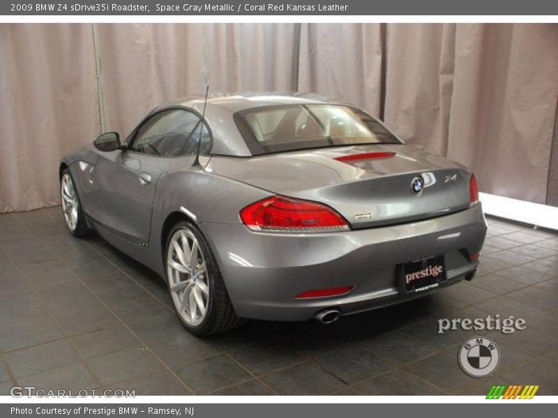 Space Gray Metallic / Coral Red Kansas Leather 2009 BMW Z4 sDrive35i Roadster