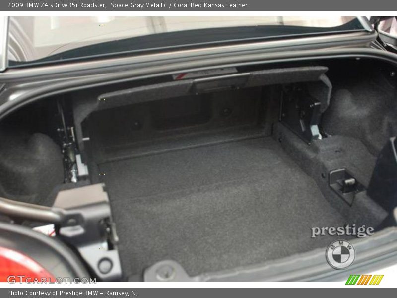 Space Gray Metallic / Coral Red Kansas Leather 2009 BMW Z4 sDrive35i Roadster