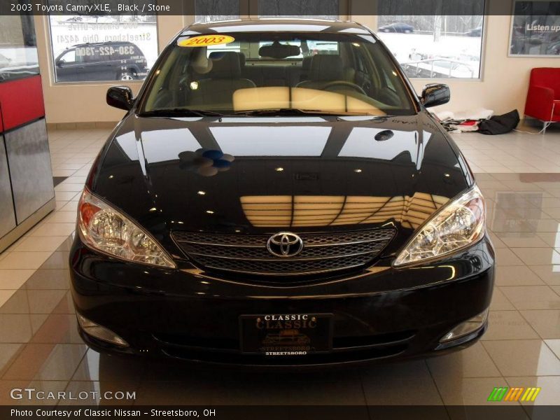 Black / Stone 2003 Toyota Camry XLE