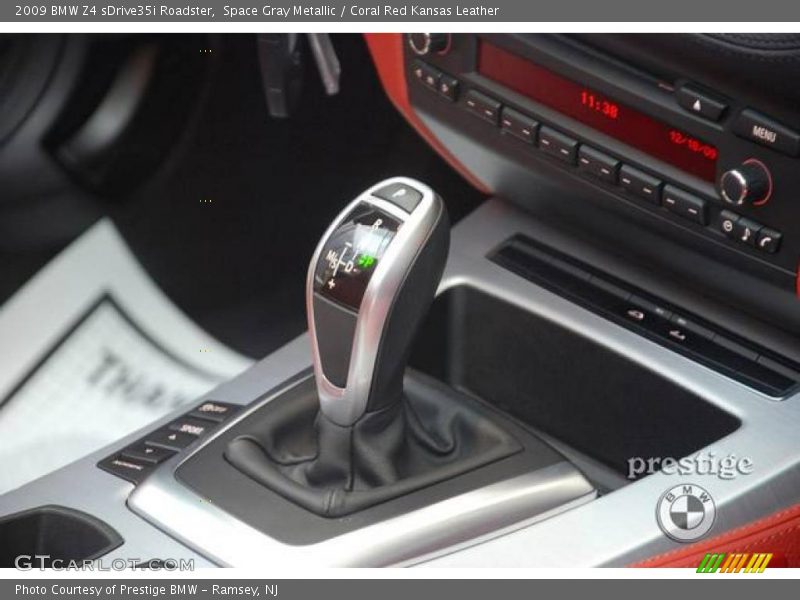 Space Gray Metallic / Coral Red Kansas Leather 2009 BMW Z4 sDrive35i Roadster