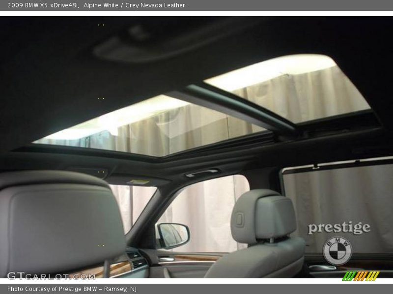 Alpine White / Grey Nevada Leather 2009 BMW X5 xDrive48i