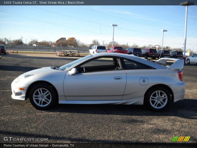 Silver Streak Mica / Black/Silver 2003 Toyota Celica GT