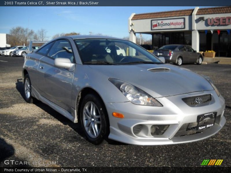 Silver Streak Mica / Black/Silver 2003 Toyota Celica GT