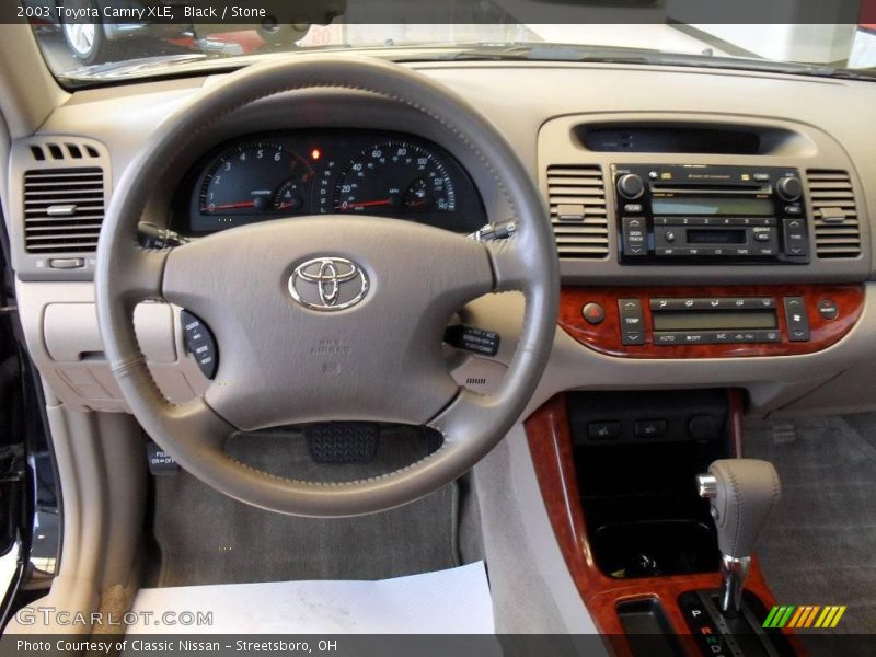 Black / Stone 2003 Toyota Camry XLE
