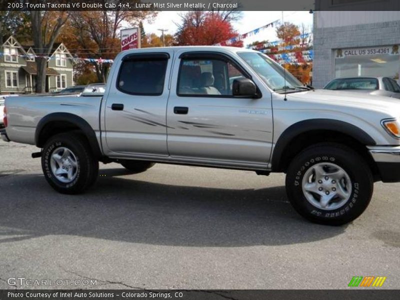 Lunar Mist Silver Metallic / Charcoal 2003 Toyota Tacoma V6 Double Cab 4x4