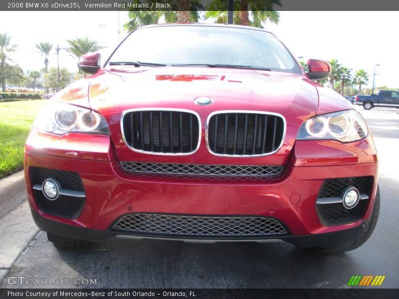 Vermilion Red Metallic / Black 2008 BMW X6 xDrive35i