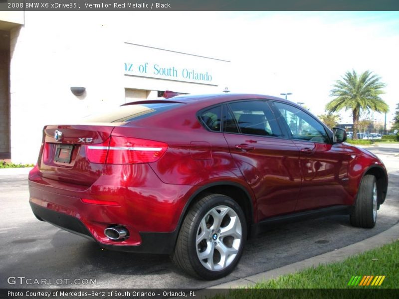 Vermilion Red Metallic / Black 2008 BMW X6 xDrive35i