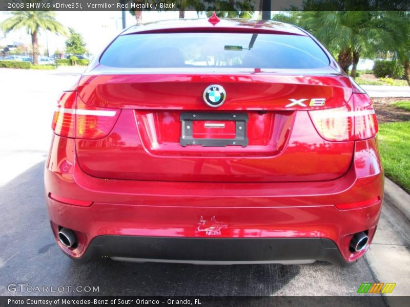 Vermilion Red Metallic / Black 2008 BMW X6 xDrive35i