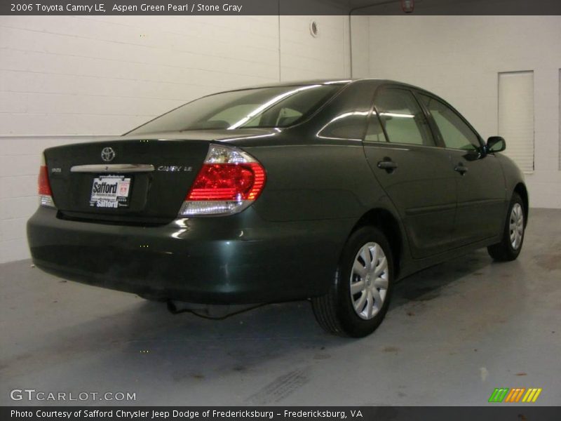 Aspen Green Pearl / Stone Gray 2006 Toyota Camry LE