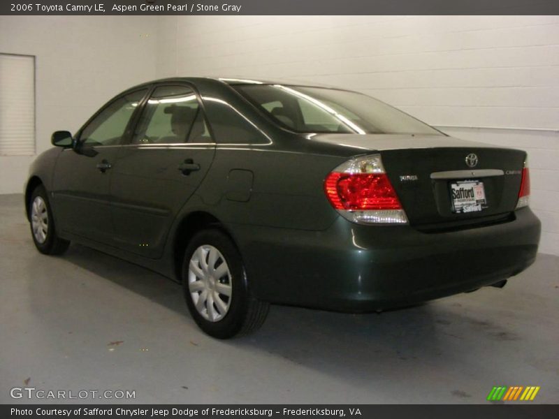 Aspen Green Pearl / Stone Gray 2006 Toyota Camry LE
