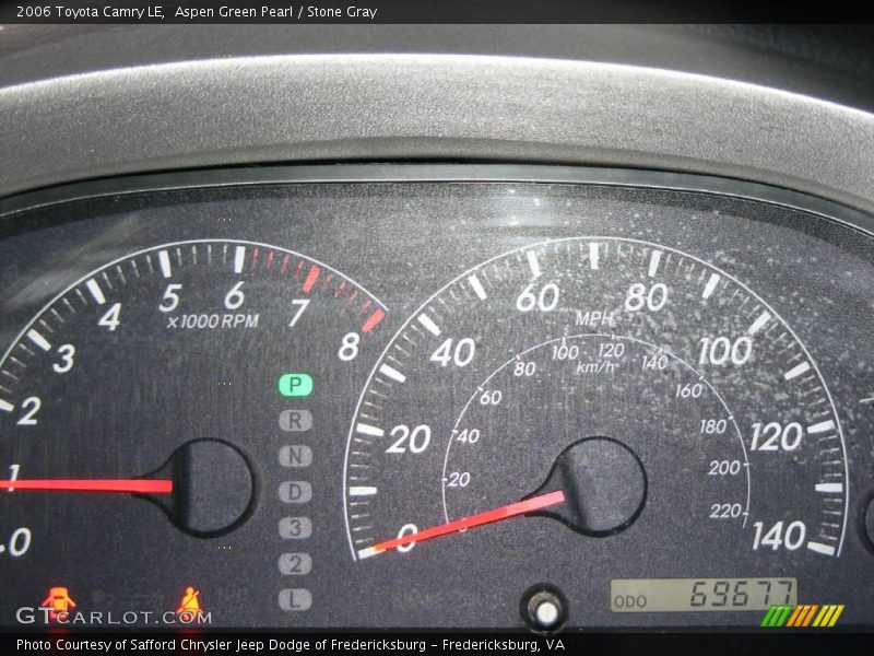 Aspen Green Pearl / Stone Gray 2006 Toyota Camry LE