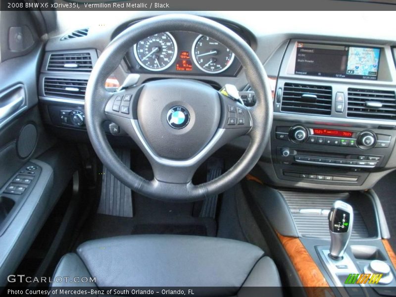 Vermilion Red Metallic / Black 2008 BMW X6 xDrive35i