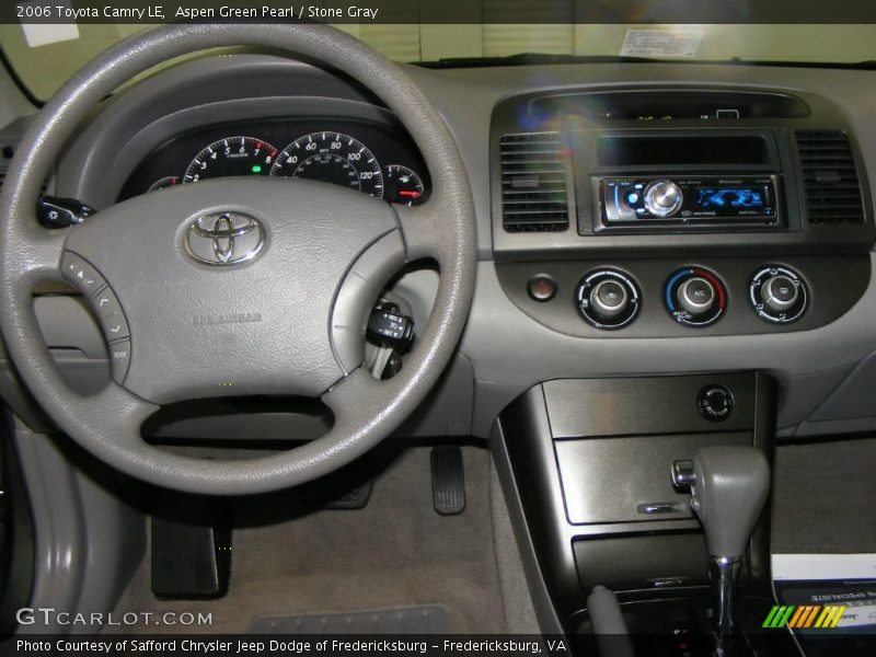 Aspen Green Pearl / Stone Gray 2006 Toyota Camry LE