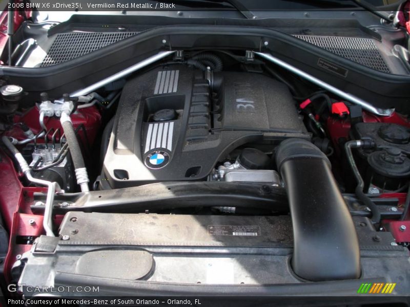 Vermilion Red Metallic / Black 2008 BMW X6 xDrive35i