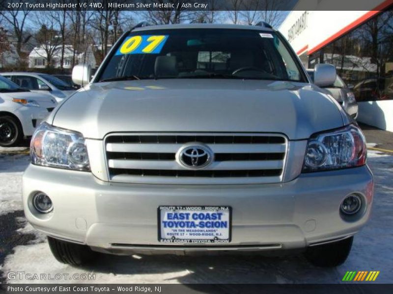 Millenium Silver Metallic / Ash Gray 2007 Toyota Highlander V6 4WD