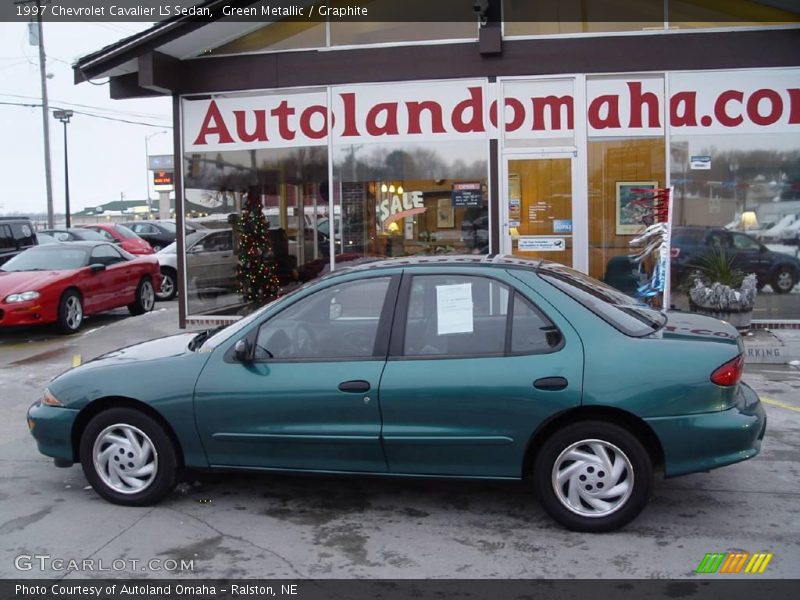 Green Metallic / Graphite 1997 Chevrolet Cavalier LS Sedan