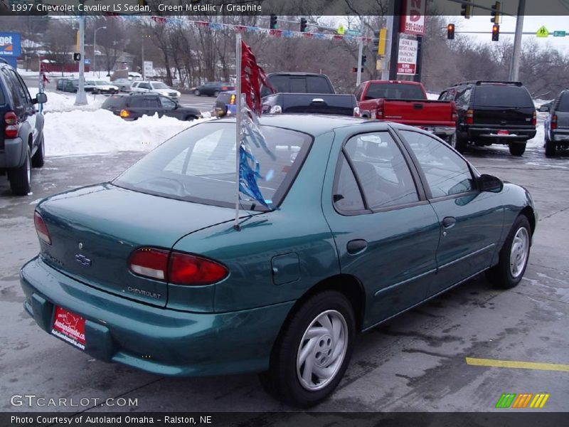 Green Metallic / Graphite 1997 Chevrolet Cavalier LS Sedan